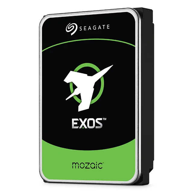 High-capacity Seagate Exos hard drive
